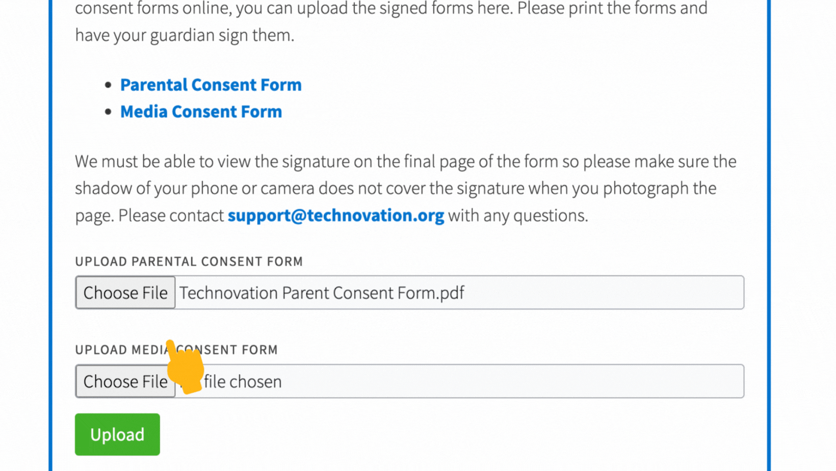 Step 6_ Upload a PDF of the signed Media Consent Form or image of the printed and signed form.gif